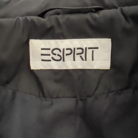 Vintage Esprit Puffer Jacket Pockets - Small - Minimalist Lightweight Warm - Picture 3 of 12